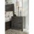 Modus Townsend 3 Drawer Solid Wood Nighstand in Gunmetal Perspective: top