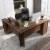 66.5'' L Shaped Home Office Desk Corner Computer Desk Drawer Keyboard Tray Walnut Perspective: top