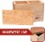 Monster Wooden Double Deck Box w Strong Magnetic Lid & Security Band-Holds 250 Sleeved Cards Perspective: top