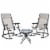 Outdoor Rocking Chair Patio Table Seating Set Rocker Bistro Folding Perspective: top