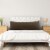 PiccoCasa Microfiber Pillowcase for Long Pillow with Zipper Closure Perspective: top