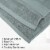 VOCOSTE Classic Design Plain Soft Absorbent Cotton Bath Towel Perspective: top