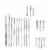 VOCOSTE 10pcs Earwax Cleaning Tool Portable Stainless Steel Ear Care Kit Perspective: top