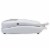 Slimline White Colored Phone For Wall Or Desk With Memory Perspective: top