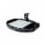 Desk Add-On Bundle with Keyboard Tray, Desk Organizer, and Cable Routing Column Perspective: top