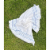 Agora of Smyrna - Premium Turkish Bath Towel Cotton & Bamboo Blend, White & Blue - Single Perspective: top
