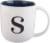 Pacific Market International ABC Monogram Barrel Mug - Assorted Perspective: top