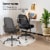 Slickblue Adjustable Mesh Office Chair Rolling Computer Desk Chair with Flip-up Armrest Perspective: top