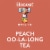 Honest Tea Organic Fair Trade Peach Oolalong Tea Perspective: top