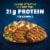 Hungry-Man Grilled Beef Patty Frozen Meal Perspective: top