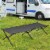 Gymax Folding Camping Cot & Bed Heavy-Duty for Adults Kids w/ Carrying Bag 300LBS Grey Perspective: top