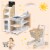 Grocery Store Playset Pretend Play Supermarket Shopping Set with Shopping Cart Perspective: top
