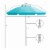 Costway 6.5FT Patio Beach Umbrella Sun Shade Tilt W/Carry Bag Blue Perspective: top