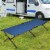 Gymax Folding Camping Cot & Bed Heavy-Duty for Adults Kids w/ Carrying Bag 300LBS Blue Perspective: top