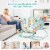 Gymax Adjustable Infant Rocker Bouncer Baby Rocking Chair Toddler w/ Awning Green Perspective: top