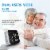 Automatic Adjustable Wrist Digital Blood Pressure Monitor Large LED Backlit Display Perspective: top