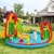 Costway Kids Inflatable Water Slide Bounce Park Splash Pool w/Water Cannon & 480W Blower Perspective: top