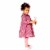Long Sleeve Dress With Frill Striped Perspective: top