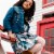 Printed Weasels Flared Skirt Perspective: top