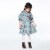 Long Sleeve Baby Corduroy Printed Dress Perspective: top