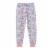 Organic Cotton Two Piece Printed Pajama Set Grey With Roses Perspective: top