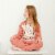 Organic Cotton Two Piece Printed Pajama Set With Unicorns And Trees Perspective: top