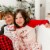 Organic Cotton Two Piece Printed Pajama Set With Deer Perspective: top