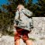 Hooded Fleece Top With Printed Dogs Perspective: top