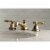 Kingston Brass KS4463TAL Tudor 8" Widespread Bathroom Faucet, Antique Brass Perspective: top