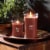 WoodWick Cinnamon Chai Scented Large Hourglass Candle, 21oz Perspective: top
