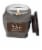 Wick® Ambered Tonka Jar Candle - Gray Perspective: top