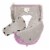 Printed Woodland Animals Baby Pouch Lilac Perspective: top