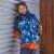 Two Piece Snowsuit Blue With Printed Penguins And Orange Perspective: top