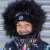 Knit Hat Black Multicolor Perspective: top