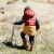Tricolor Puffy Jacket Barn Red, Yellow And Dark Grey Perspective: top