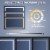 ExBrite 40  W x 24  H Bathroom Led Light Mirror Anti Fog with Digital Clock Lighted Vanity Perspective: top