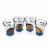 Greys Anatomy Drinking Game | Set Of 4 Character Shot Glasses | 2 Ounces Each Perspective: top