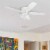 Honeywell 50520 52 inch Glen Alden Ceiling Fan - White Perspective: top
