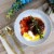 Martha Stewart Blue Rim Stoneware Dinner Bowl Set Perspective: top
