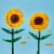 LEGO® Sunflowers Building Set Perspective: top