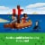 LEGO® Minecraft Pirate Ship Voyage Boat Set Perspective: top