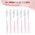 240 Knives - Silver with Pink Handle Moderno Disposable Plastic Dinner Knives Perspective: top