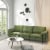 Upholstered Modular 3-Seater Sectional Sofa Couch w/ 2 Bolsters USB Ports & Socket Perspective: top