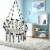 Hanging Hammock Chair with Cushion Macrame Swing Cotton Rope Indoor Outdoor Perspective: top