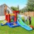 Gymax Kids Inflatable Bounce House Castle 9 in 1 Water Slide Park Without Blower Perspective: top