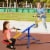 Kids Seesaw Swivel Teeter Totter Playground Equipment 360° Rotation Perspective: top