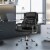 Gymax 500LBS High Back Big & Tall Office Chair Adjustable Leather Task Chair Perspective: top