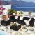 Gymax 6PCS Rattan Patio Sectional Sofa Set Outdoor Furniture Set w/ Black Cushions Perspective: top