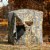 Gymax 3 Person Portable Hunting Blind Surround View Pop-Up Tent w/ Slide Mesh Window Perspective: top