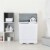 Portable Semi-automatic Washing Machine 26 lbs Twin Tub Laundry Washer Grey Perspective: top